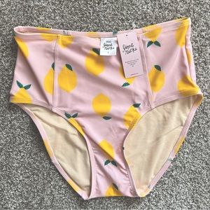 Lime Ricki High Waist Lemonade Swim Bottoms